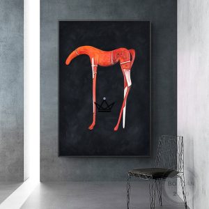 Peinture à l'huile sur toile XXL - Équilibre Animal