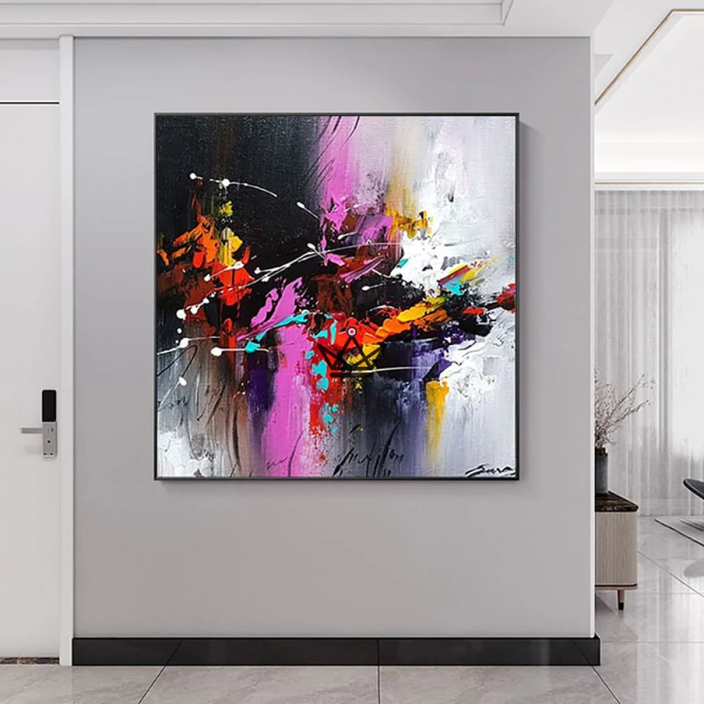 Peinture à l'huile sur toile XXL - Fusion Chromatique – Image 4