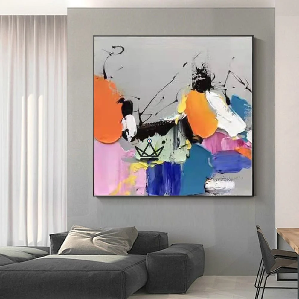 Peinture à l'huile sur toile XXL - Fusion Chromatique – Image 2
