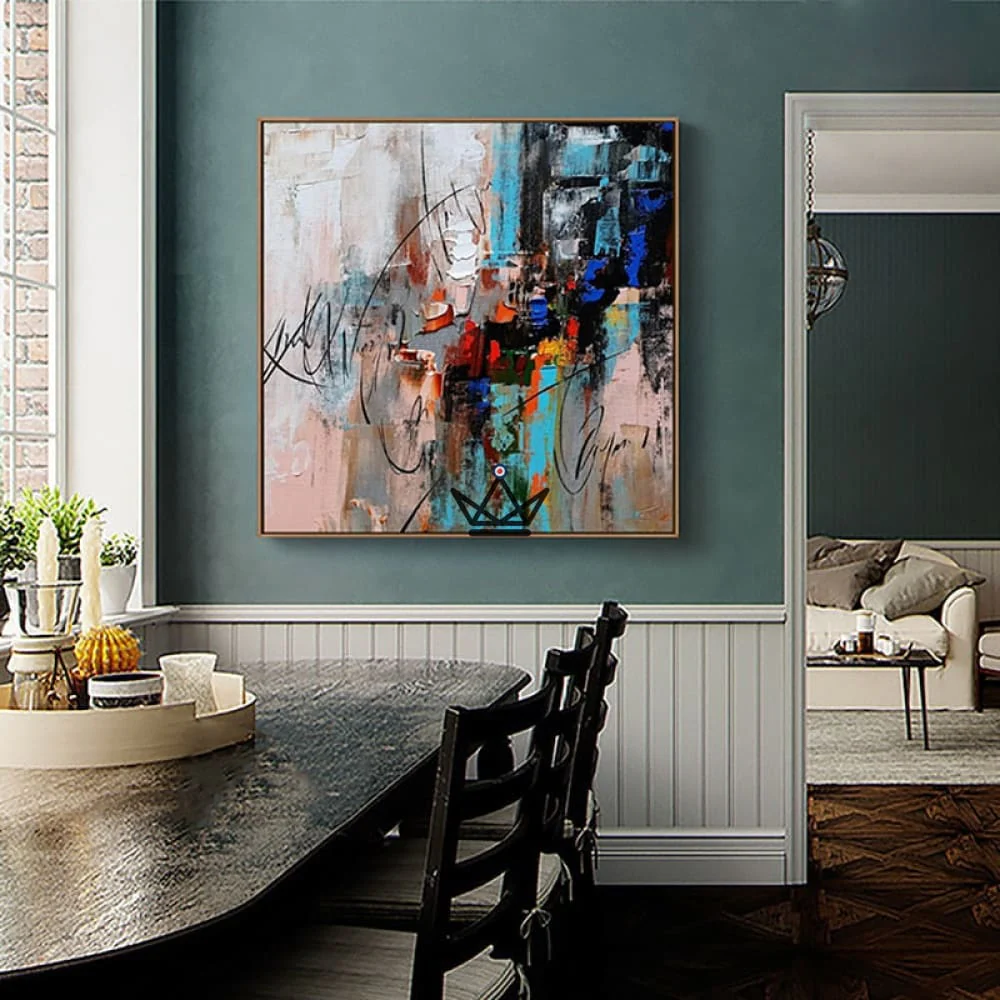 Peinture à l'huile sur toile XXL - Fusion Chromatique – Image 5