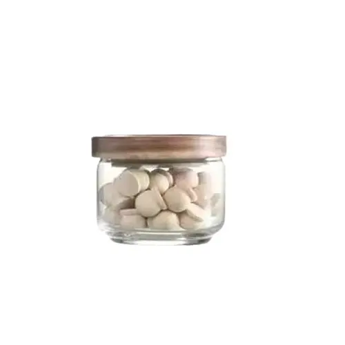 Bocaux en verre couvercle bois – Image 5