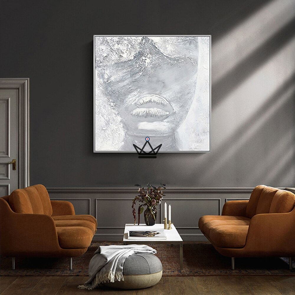 Peinture à l'huile sur toile XXL - Blanc Évocateur – Image 5