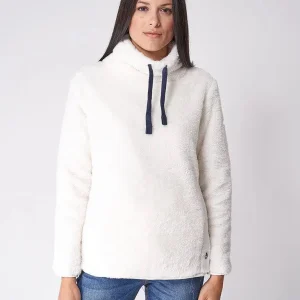 Forro polar cuello alto y cordones