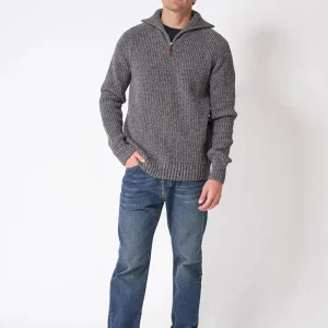 Jersey de lana cuello alto