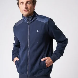 Chaqueta terry de algodón con cremallera