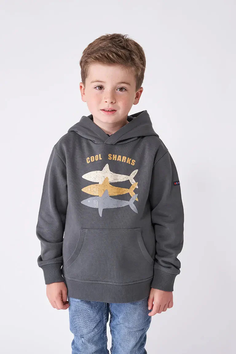 Sudadera con capucha y estampado tiburones – Image 3