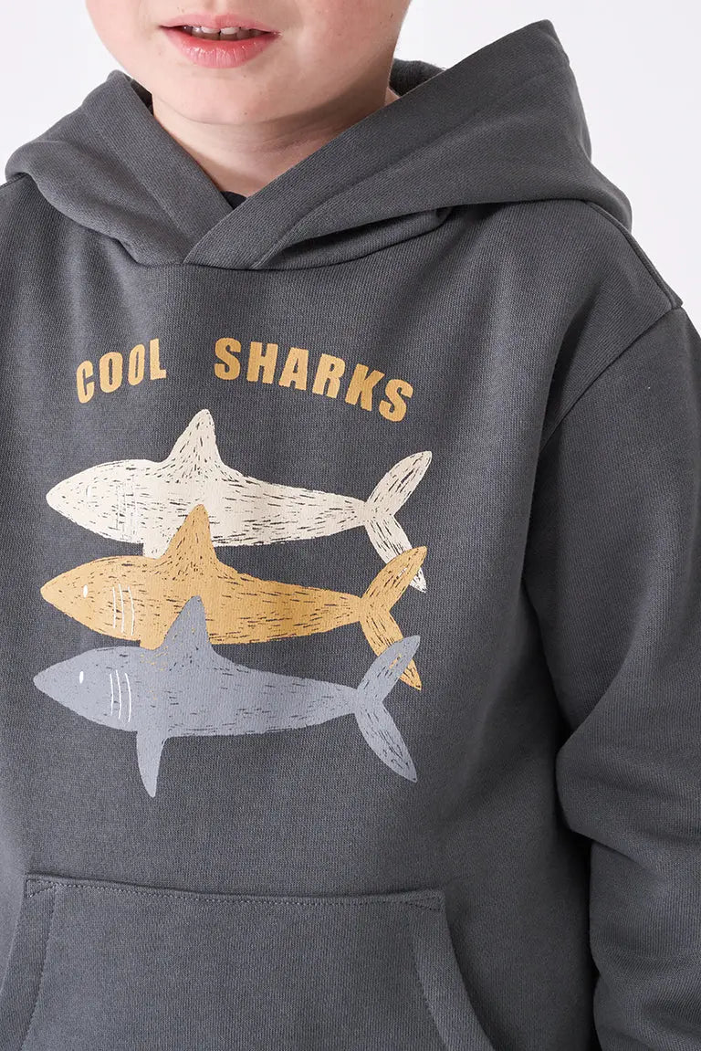 Sudadera con capucha y estampado tiburones – Image 5