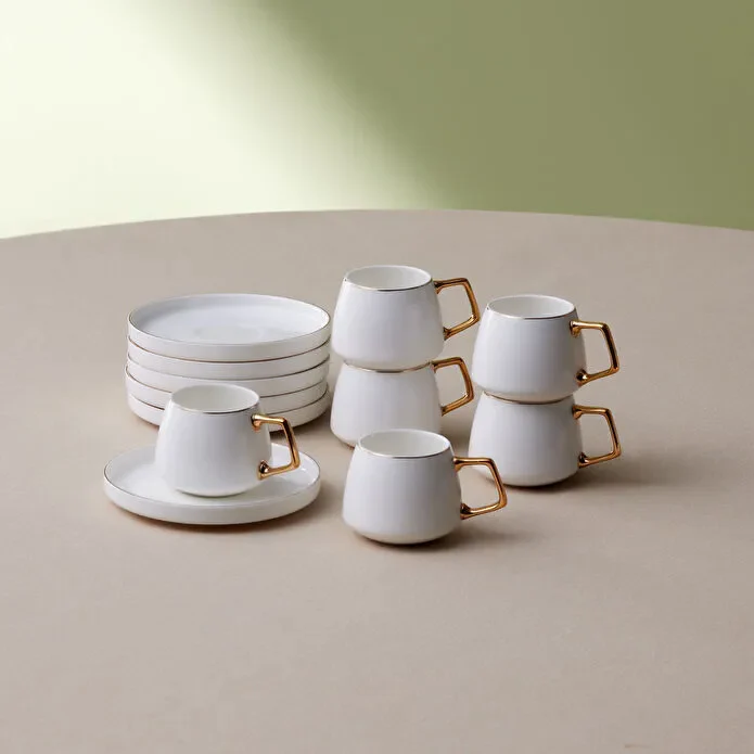 KARACA SATURN GOLD SERVICE A CAFE 12 PIECES – Image 5