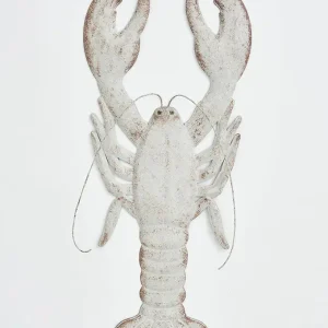 Langosta de hojalata grande para pared