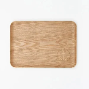 Bandeja de bambú ancla mediana