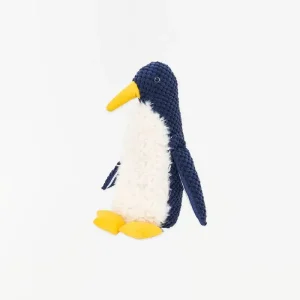 Peluche de Pingüino blanco, azul y amarillo 29 cm - D2278