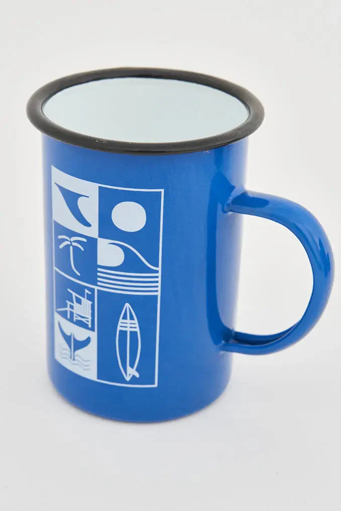 Mug grande con ambiente surfero en metal – Image 4