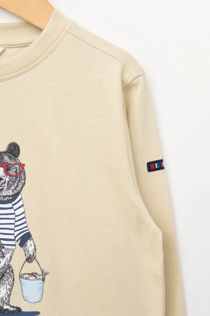 Camiseta manga larga oso pescador – Image 5