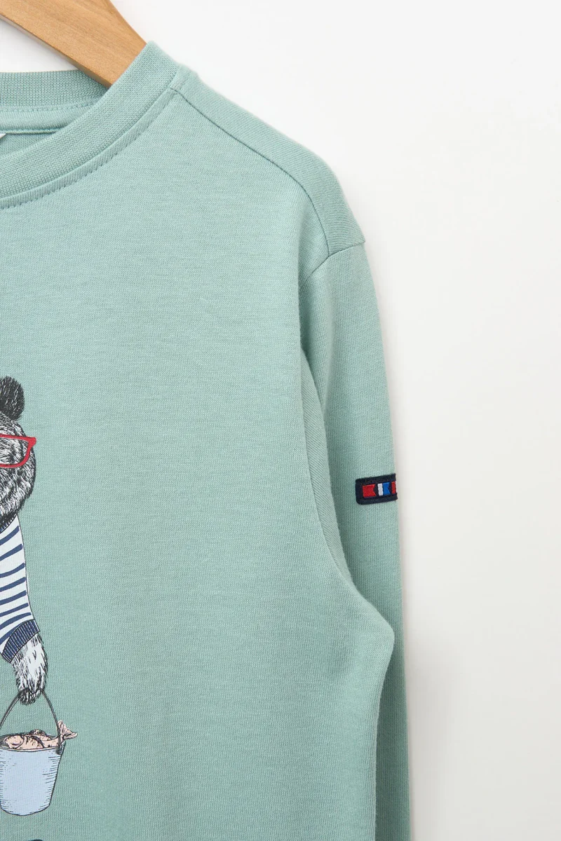 Camiseta manga larga oso pescador – Image 9