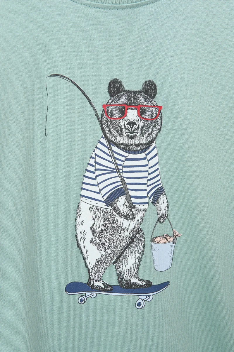 Camiseta manga larga oso pescador – Image 8