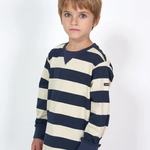 Camiseta manga larga a rayas