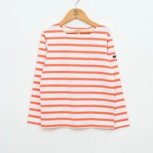 Camiseta marsellesa a rayas de algodón manga larga unisex