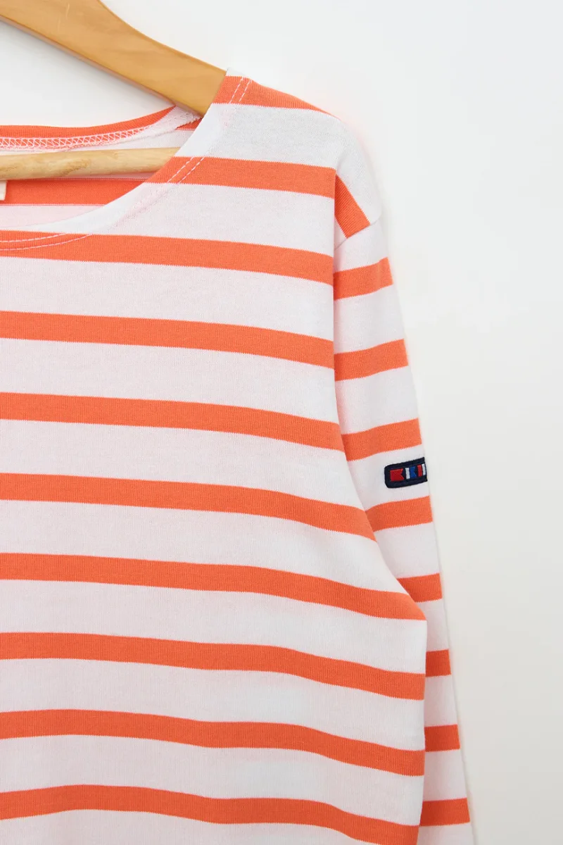 Camiseta marsellesa a rayas de algodón manga larga unisex – Image 3