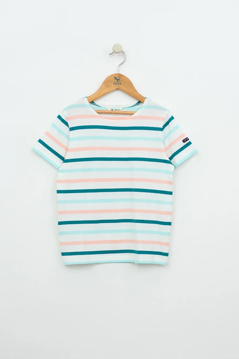 Camiseta marsellesa a rayas de algodón unisex – Image 2