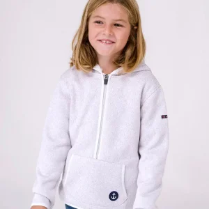 Forro polar con una abertura con cremallera