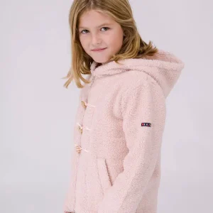 Forro polar abierto con capucha