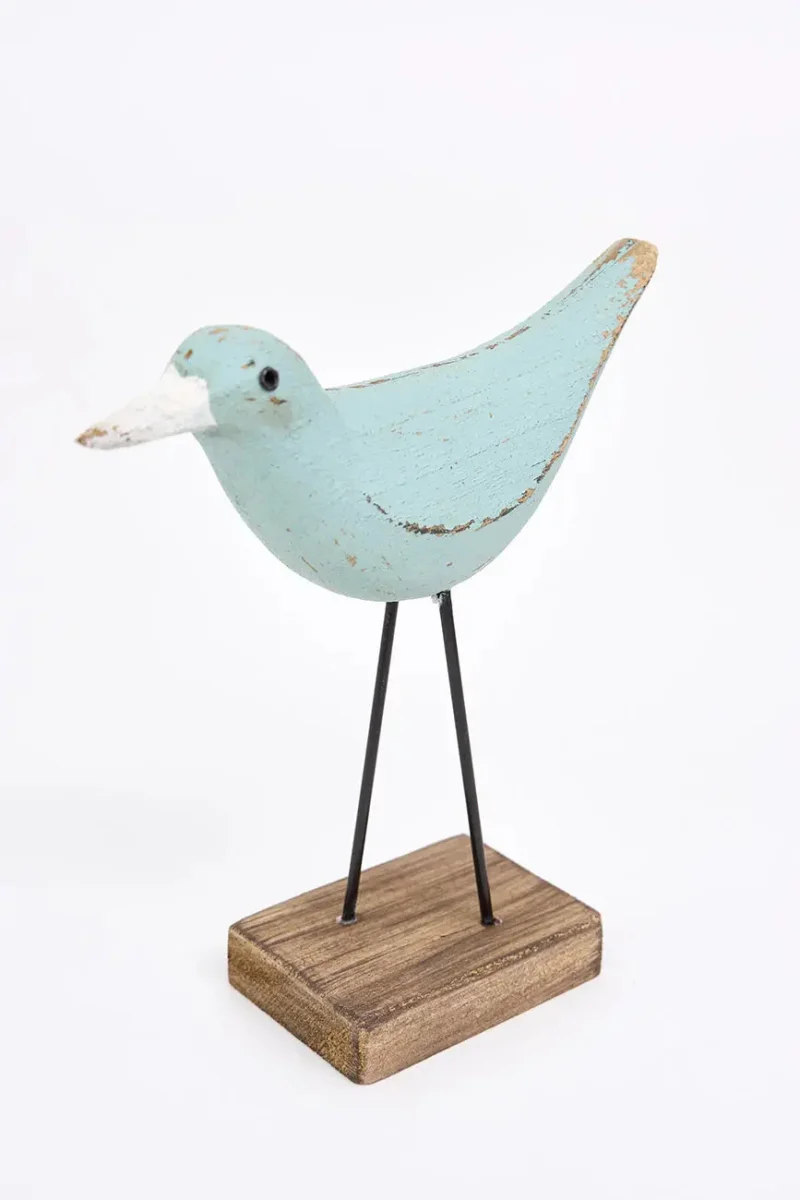 Original figura de pájaro turquesa y pico en contraste blanco – Image 7