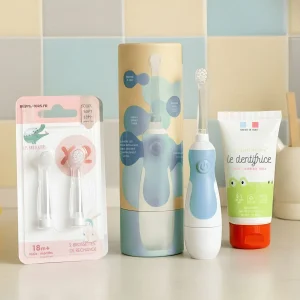 Pack Cadeau Soins Essentiels Bébé Ciel Bleu avec dentifrice bio sans nano!