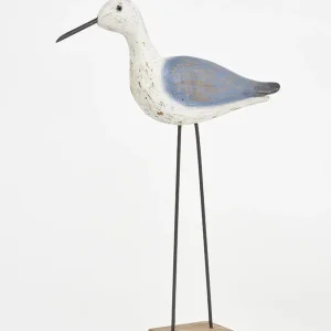 Pájaro marino con base de madera