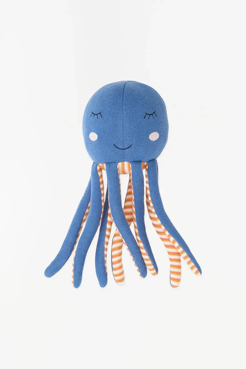 Peluche forma de pulpo en algodón