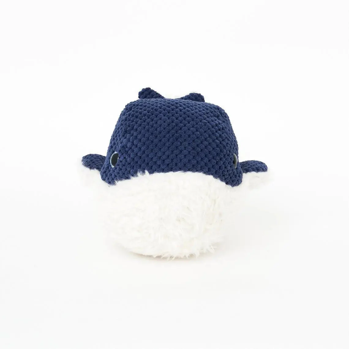 Peluche suave de ballena blanco y azul 25 cm. Algodón - D2273 – Image 4