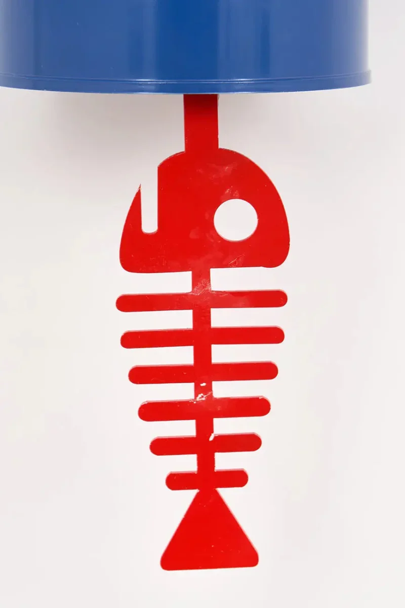 Pequeño reloj bote de conservas azul – Image 4