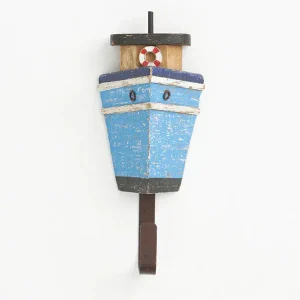 Perchero barco pesquero de madera