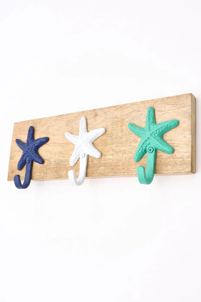 Perchero con tres colgadores estrellas de mar – Image 3