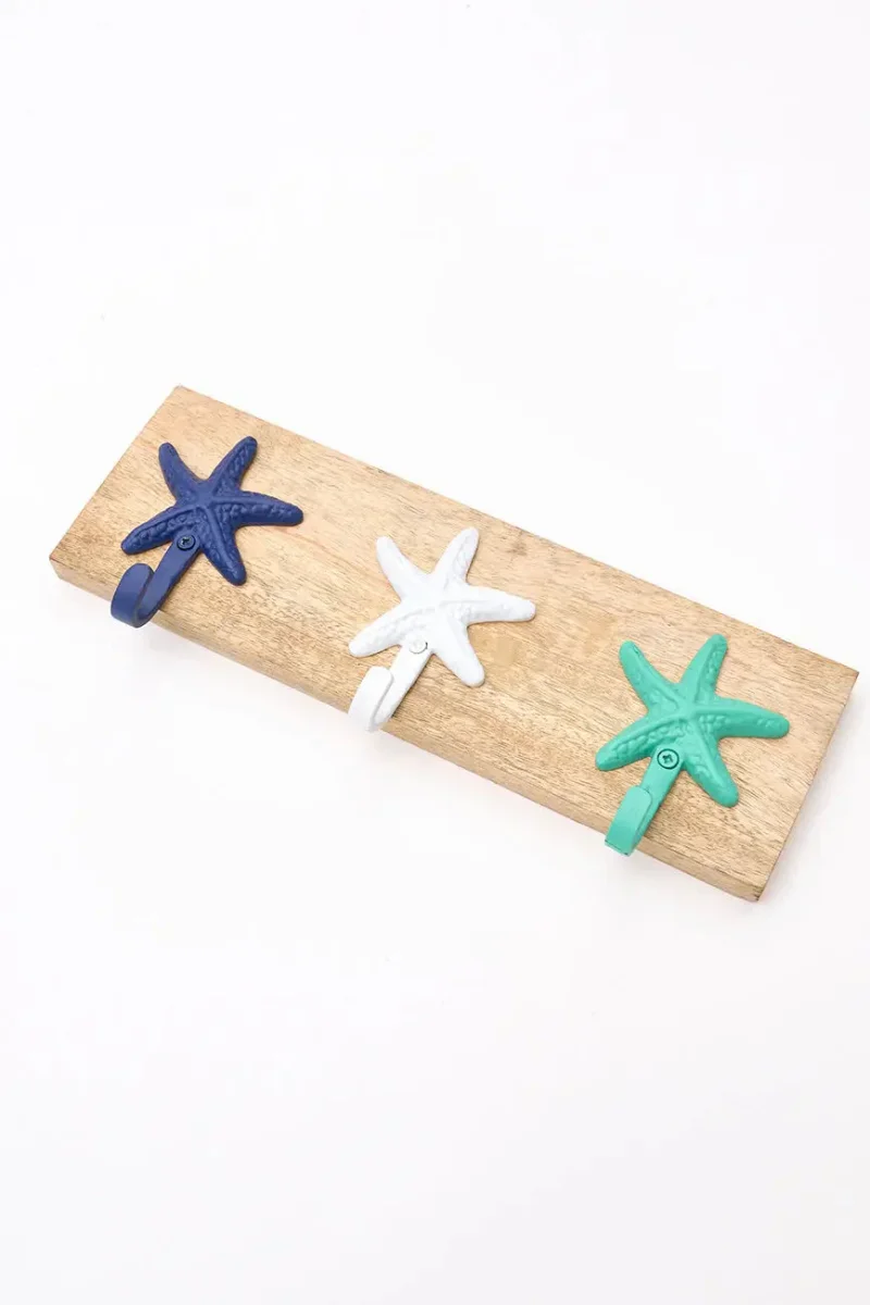 Perchero con tres colgadores estrellas de mar – Image 5