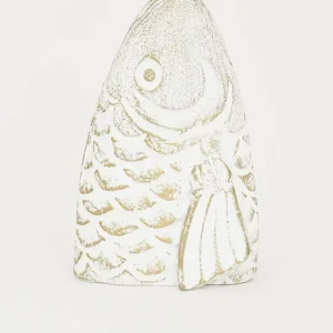 Pez blanco fabricado en aluminio