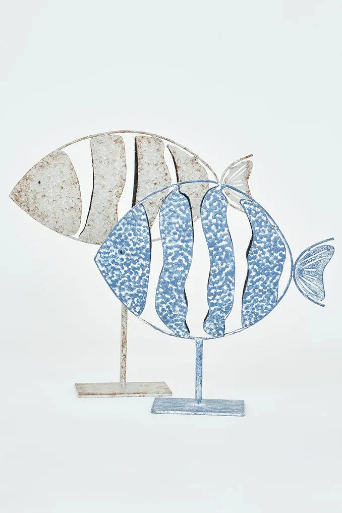 Pez de hojalata con base azul – Image 6