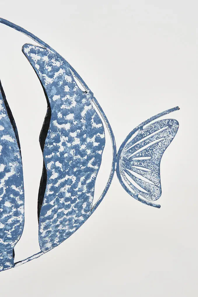 Pez de hojalata con base azul – Image 5