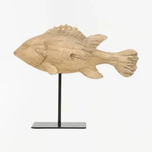 Pez de resina con base de metal