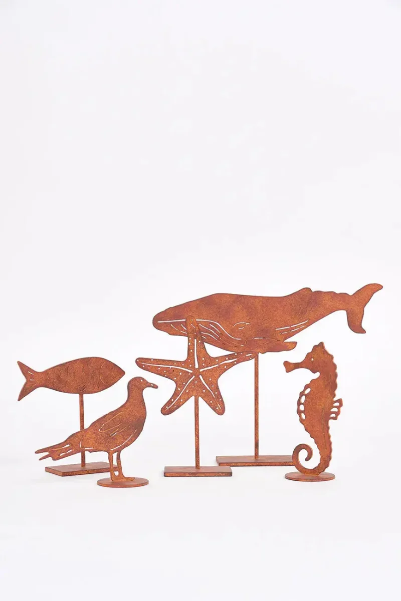 Pez decorativo en hierro con base – Image 7