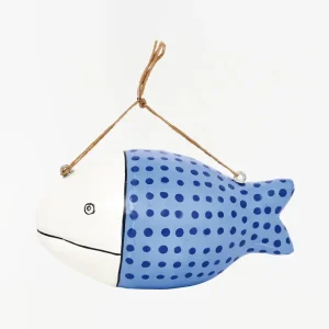 Pez en papel maché 12 x 5 cm - D1345