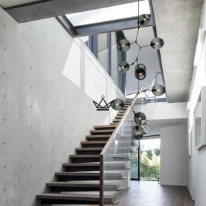 Lustre plafonnier vertical industriel articulé - Branching Bubble Vertigo