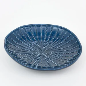 Plato grande erizo de mar en cerámica