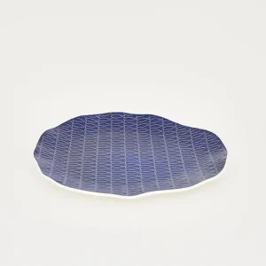 Plato peces en cerámica redondo irregular