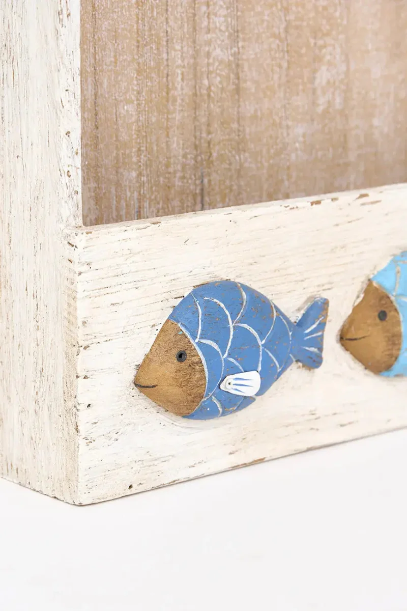 Portallaves de madera con peces – Image 5