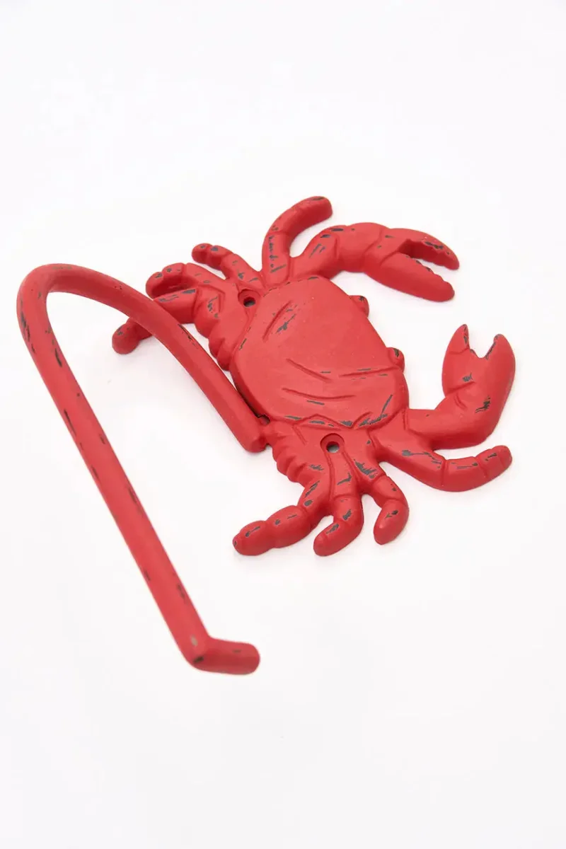 Portapapel higiénico de metal con forma de cangrejo – Image 3