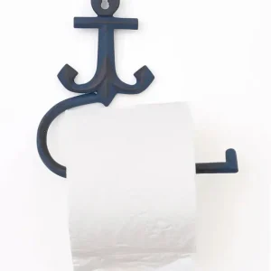 Portapapel higiénico de metal y forma de ancla