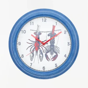 Reloj con diseño de langostas