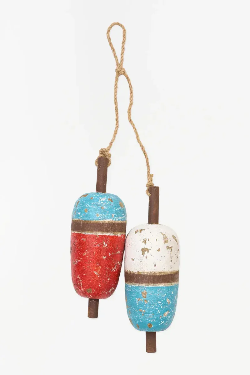 Ristra de 2 boyas con terminación envejecida – Image 2