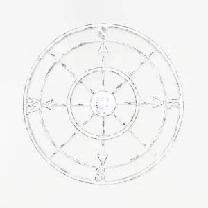 Rosa de los vientos de metal pequeña