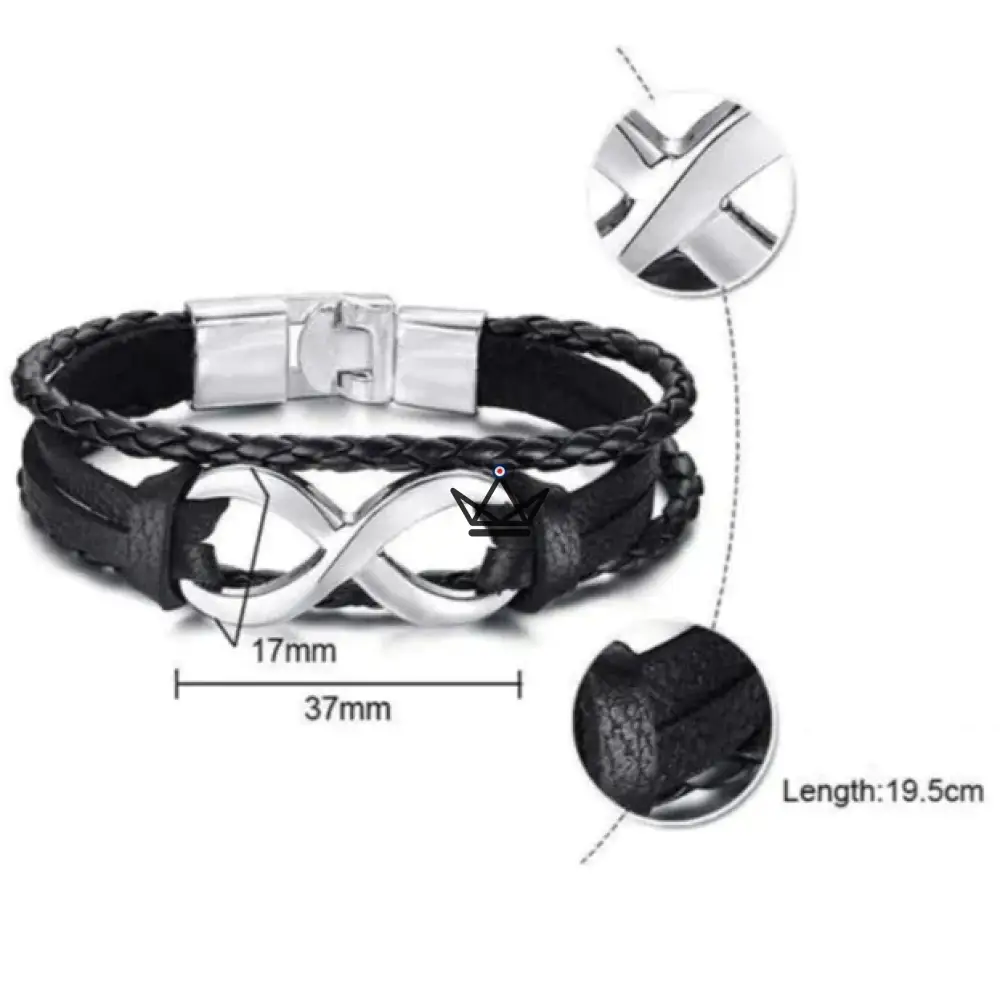 Bracelet en cuir - Infinite – Image 9